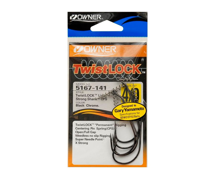 Крючки офсетные Owner Twist Lock Light, BC, №4-0 1