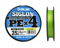 Шнур Sunline Siglon PEх4 light green 150м 1,5 25lb