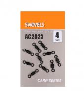 Вертлюг ORANGE рыболовный, цвет mbl, размер № 4, в уп. 10 шт.