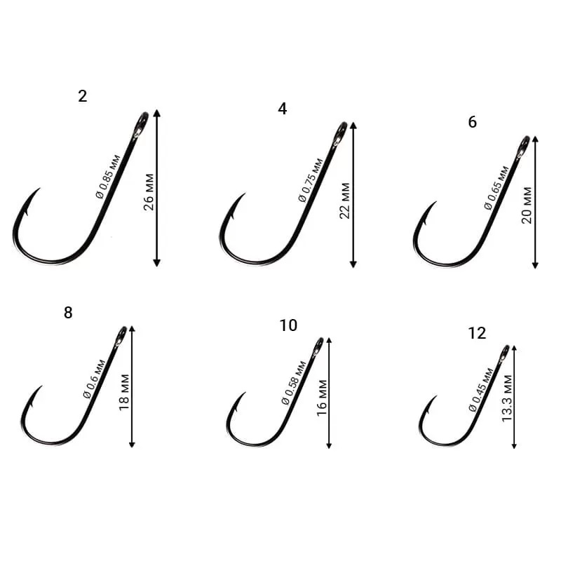 Крючки Crazy Fish Micro Jig Joint Hook №10 (10шт) 1