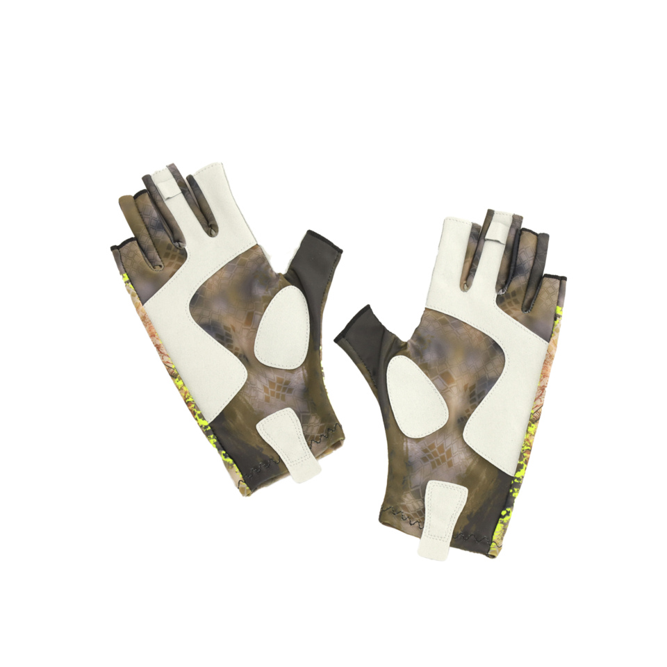 ПЕРЧАТКИ ДЛЯ РЫБАЛКИ ЛЕТНИЕ AQUATIC UPF50+ (CARP CAMO) 2