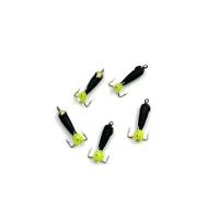 Мормышка ЯМАН  вольф. бн. Черт с петлей с латунной коронкой (длинный) 4мм 1,5г цв. в асс-те