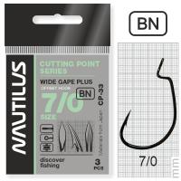 Крючок Nautilus офсетный Offset Cutting Point series Wide Gape Plus CP-33 BC №7-0