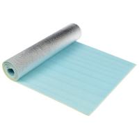 Коврик туристический фольгированный ТПЕ 180,60,0,8см цв.светло-зеленый в чехле