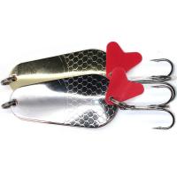 Блесна шумовая Namazu Pugna 24гр. цвет 01-02 (серебро-латунь)