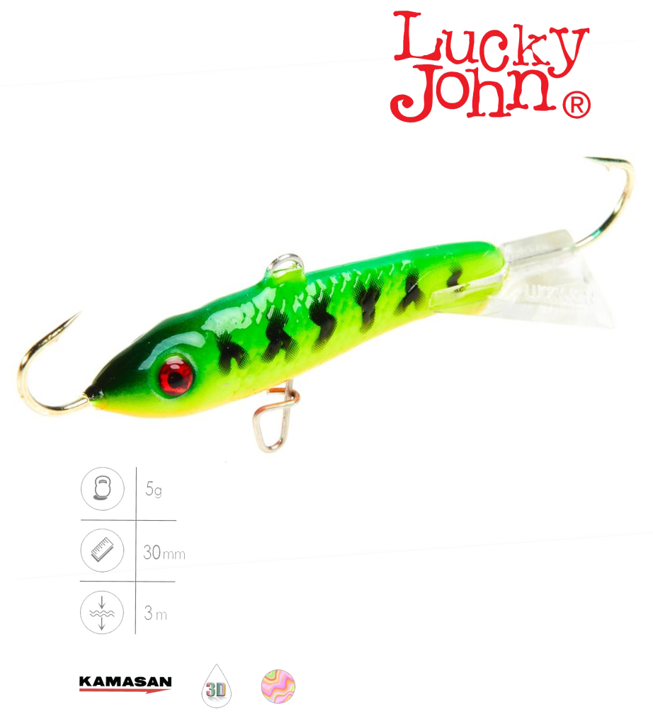 Балансир LUCKY JOHN Classic №3, цвет 20, арт. 81300-20