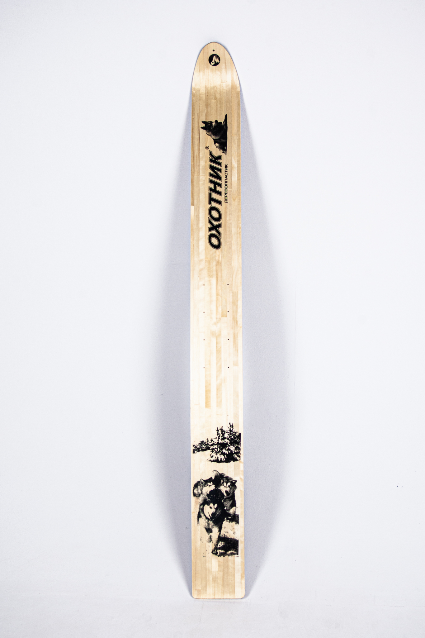 Лыжи Охотник дерево-пластик