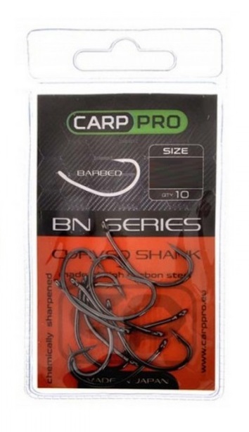 Крючки Carp Pro Black Nickel Curved Shank