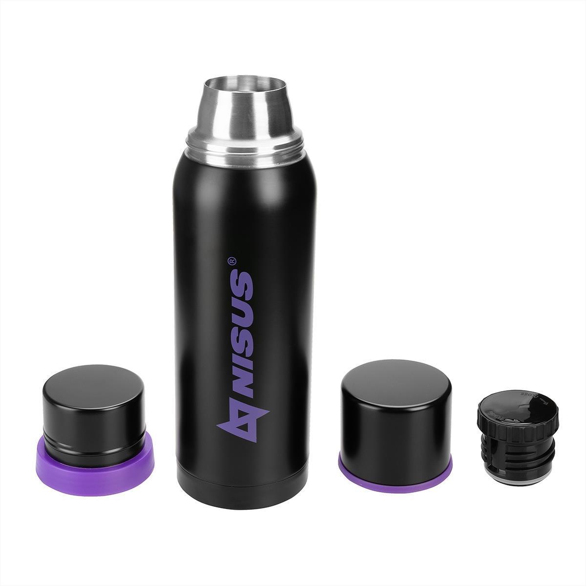 Термос NISUS 1200ML N.TM-047-LW Волк 2 крышки-кружки