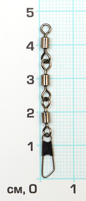 Три вертлюжка+застежка Safety №6 1