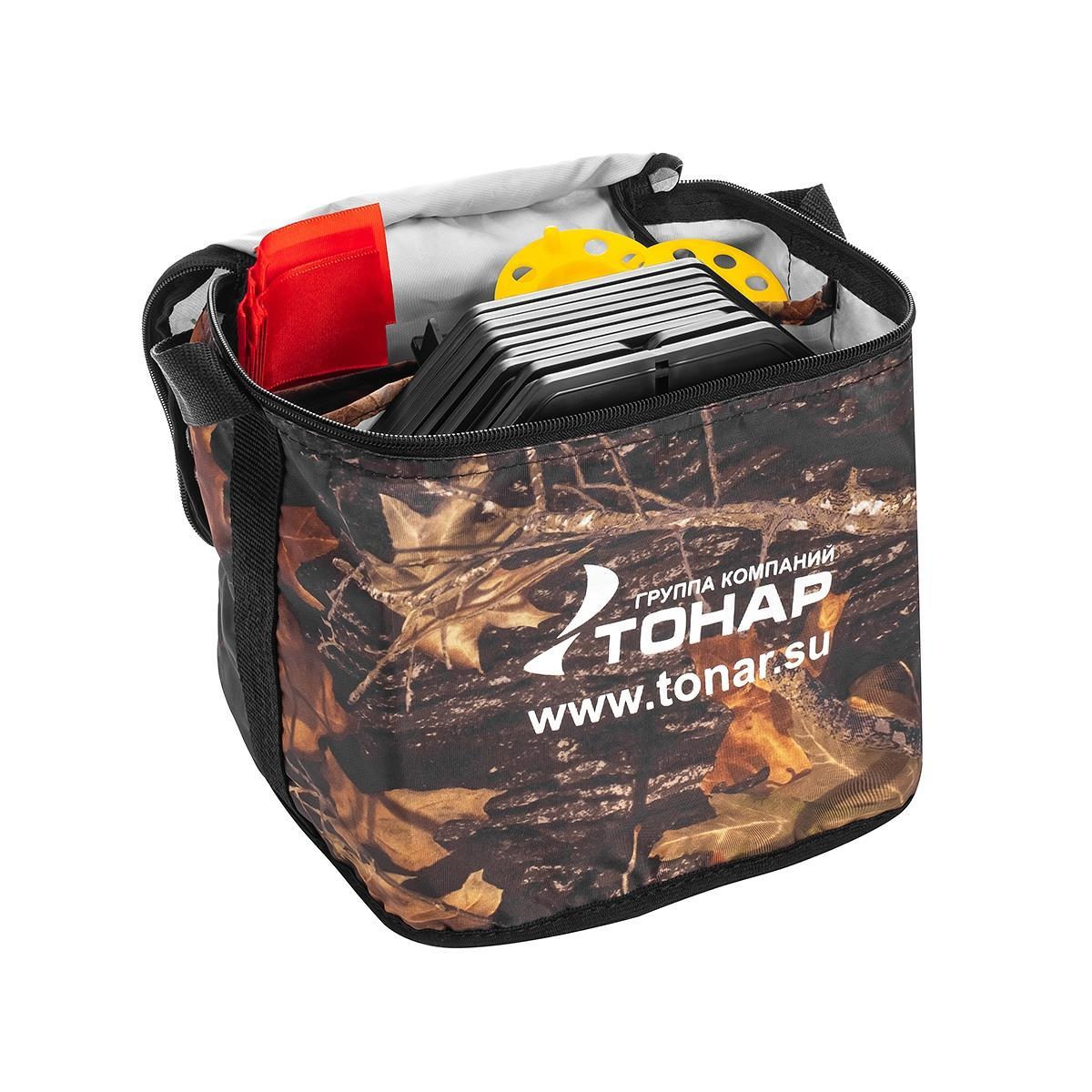 Набор жерлиц на подставке ЖЗ-03 (d-210мм.катушка d-85мм) (10шт) ТОНАР3