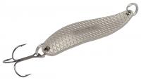 Блесна Олта ЦИКЛОП 63мм 12г матовое серебро тр. Mustad №5 цветной металл