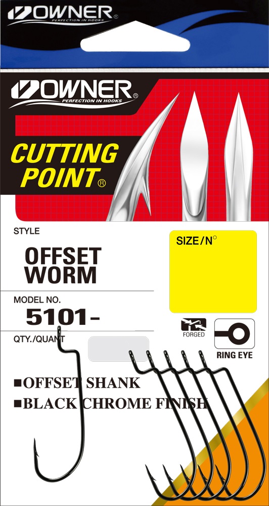 Крючок OWNER офсетный Offset Shank BC 1
