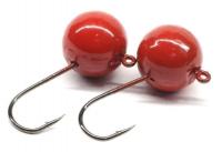 Джиг-головка шар AMFishing кр. Gamakatsu красный
