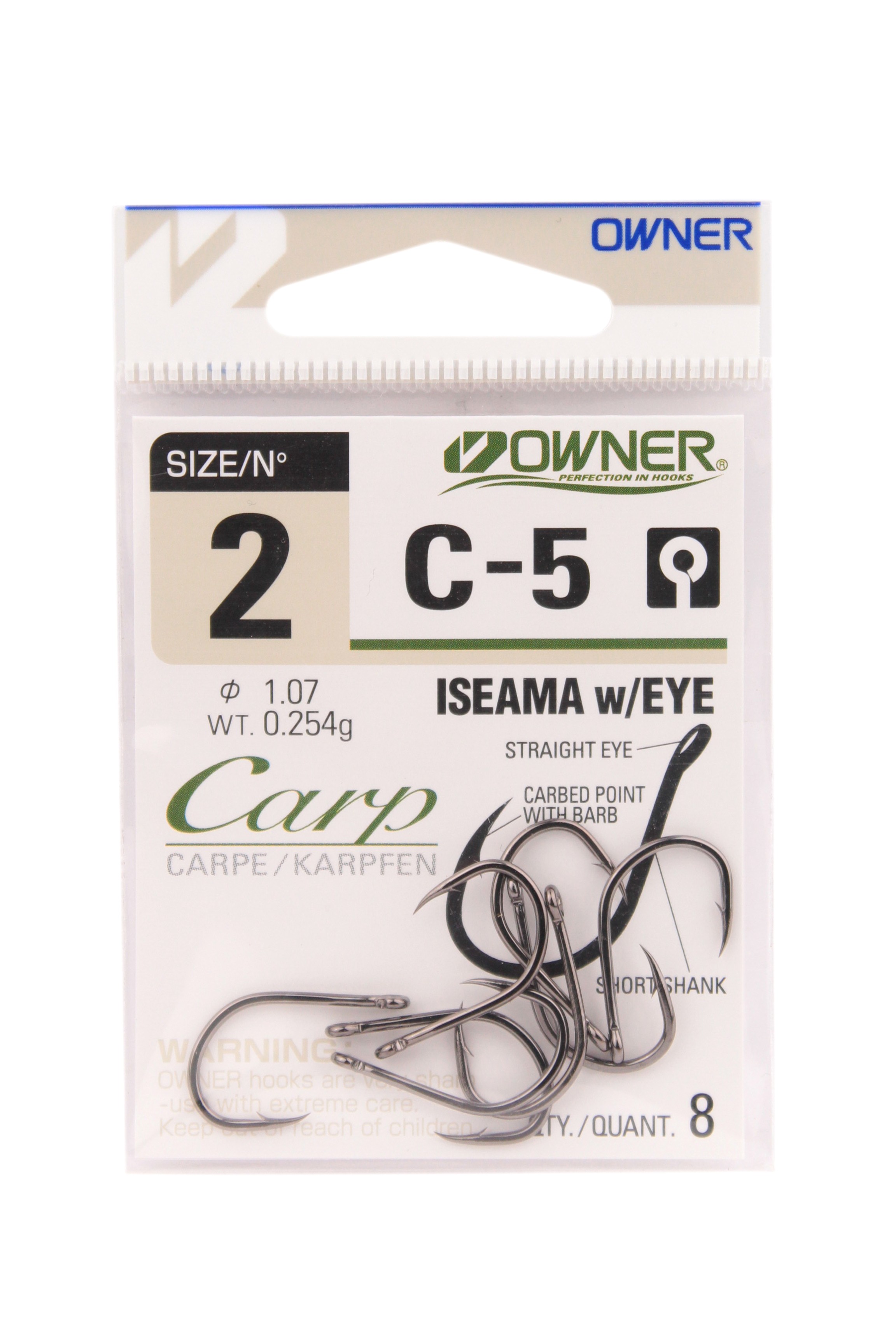 Крючки Owner одинарные 53265 №2 C-5-02