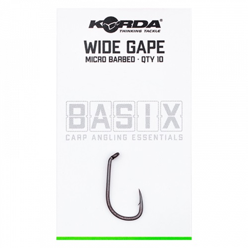 KORDA Крючок Basix Wide Gape №4 с микробородкой 10шт 1