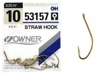 Крючок OWNER Straw Hook w-eye brown 1