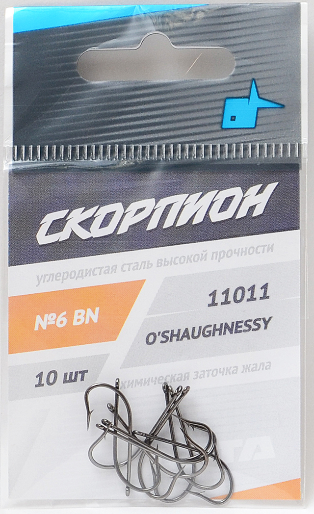 Крючок Скорпион O'Shaughnessy, N 6BN, 10шт 1
