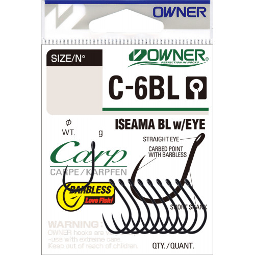 OWNER Крючок Carp Iseama BL w-eye BC 2 OWNER Крючок Carp Iseama BL w-eye BC 2
