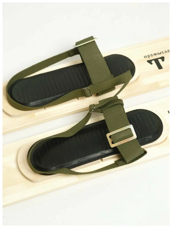 Комплект креплений для охотничьих лыж брезент, с пяткой 2