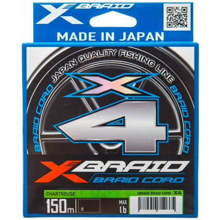 Шнур YGK X-Braid Braid Cord X4 150м Chartreuse
