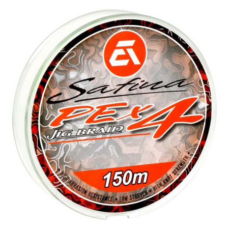 AZURA Шнур плетеный Safina PE Х4 II 150м Lime Green2