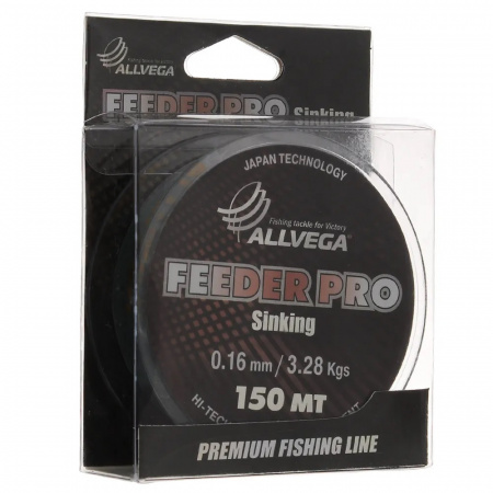 ALLVEGA Feeder Pro Sinking, 1 шт. по 150 м; 0.16 мм1